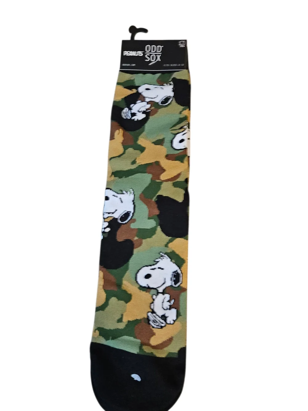 Peanuts ODD SOX Snoopy Camo Socks